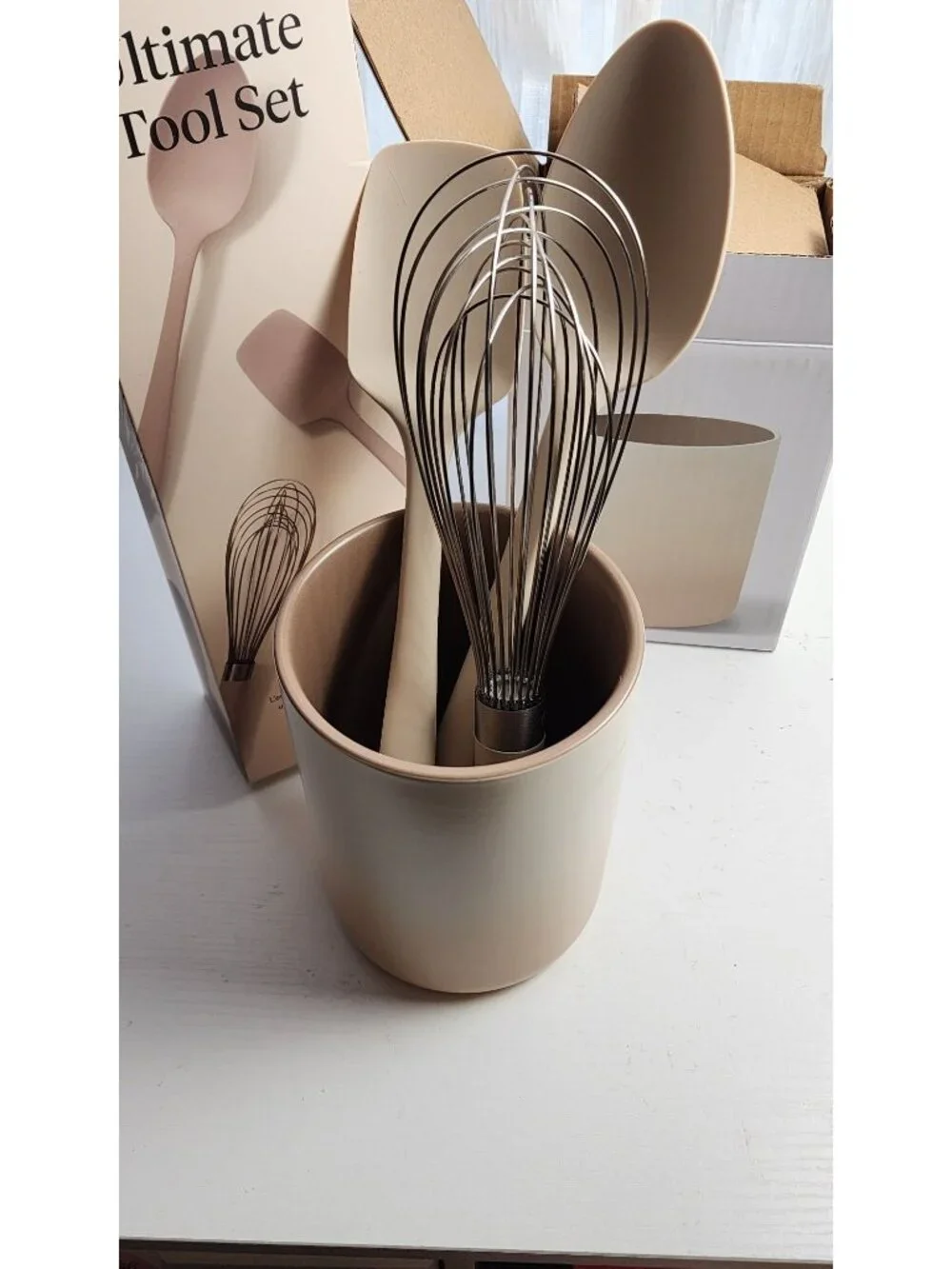 GIR Utensil Holder & 3 Piece Ultimate Kitchen Tool Set, NEW